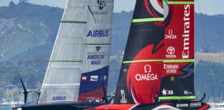 36th America’s Cup presented by PRADA PRADA Cup 2021 - Training Day 2 New York Yacht Club American Magic, Emirates Team New Zealand