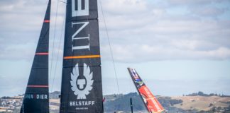 L'AC75 chavire à l'entrainement