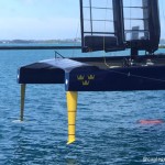 Gros plan sur les foils de l’AC45 d’Artémis