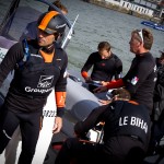 Groupama embarque pour les deux manches du jour