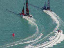 17/12/20 - Auckland (NZL) 36th America’s Cup presented by Prada Race Day 1 Emirates Team New Zealand, New York Yacht Club American Magic